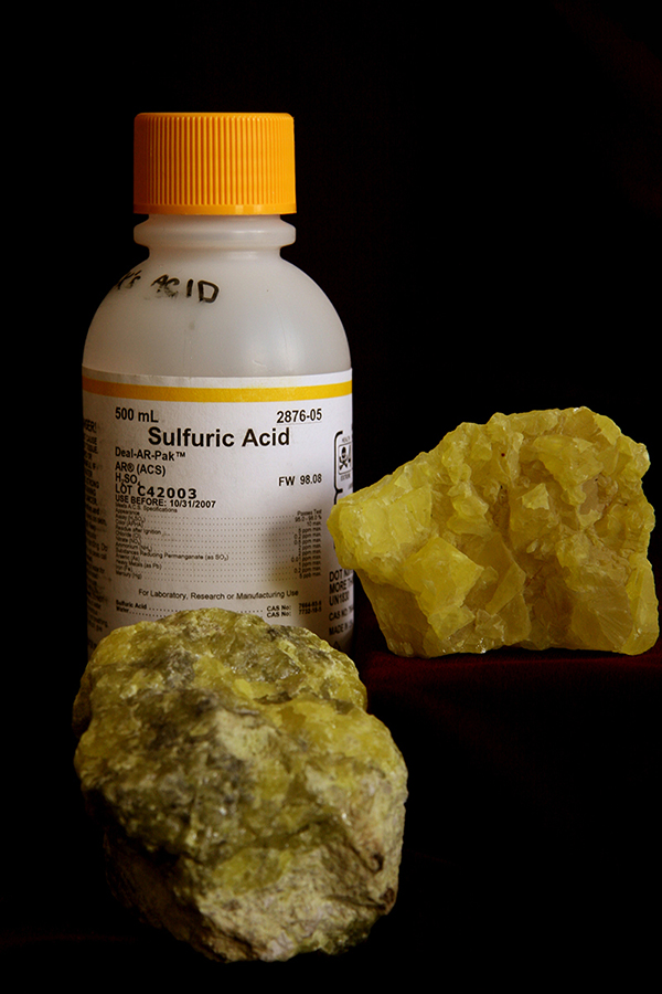 images of sulfur samples
